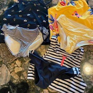 3 Tankini Swimsuits girls size 8